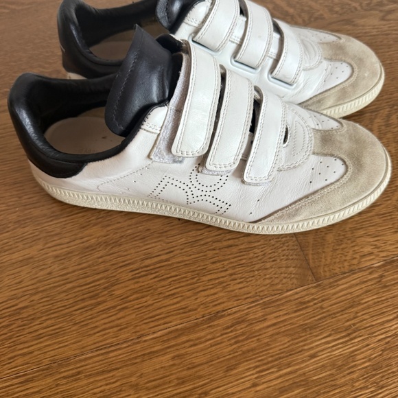 ISABEL MARANT BETH LEATHER TRAINERS - Picture 2 of 6